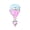 pink Hot Air Balloon, variant on KUNSIR Charms for Bracelets & Necklaces, Assorted Pendant Charm, DIY Jewelry Gifts for Women