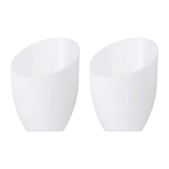 Uxcell 5.3" High 4.3" Dia. 1.7" Fitter Plastic Lampshade 2 Pack Lamp Shade Bulb Light Cover for Floor Lamp White
