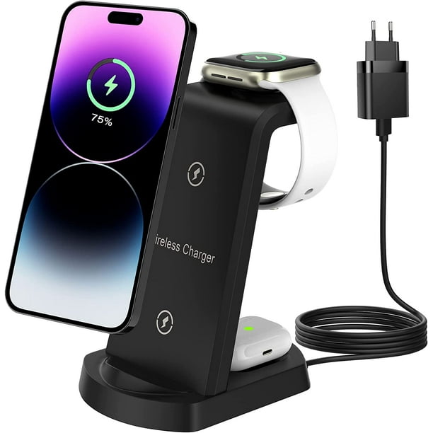 3 in 1 Charging Station for iPhone, Wireless Charger for iPhone 14 13