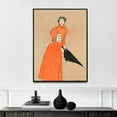 thumbnail image 1 of Woman Holding Umbrella - 1894 | Edward Penfield | Premium Fine Art Print | 19th Century American | Illustration, American Golden Age | Portrait, 1 of 7