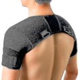 thumbnail image 1 of Negro Doble Hombro Wrap Brace Rotator Manguito Alivio Del Dolor Del Brazo Terapia Caliente Para Hombre Y Mujer Flexible Xl, 1 of 1