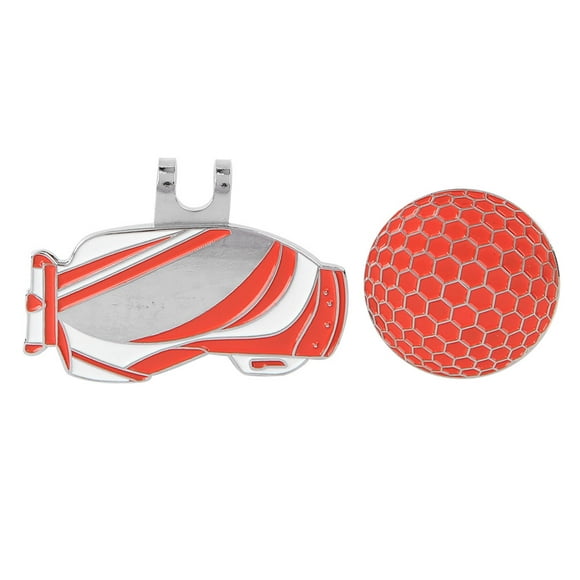 4x3x0.5cm Ball Marking Tool, Hat Clip, Ball Marker, For Golfers Lovers Beginners Clubs Practicing Red