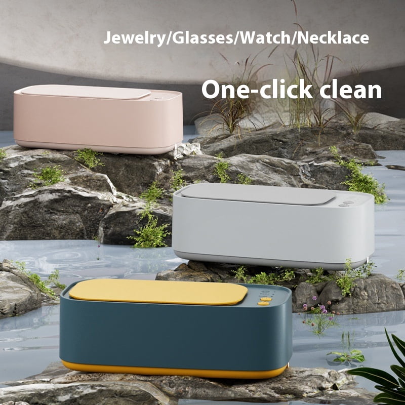 Ultrasonic Jewelry Cleaner,45khz Professional Ultrasonic Cleaning Machine for Jewelry Eyeglasses Watches Rings(Dark Green)