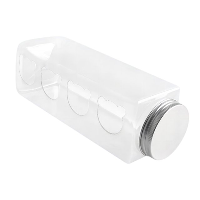 CSChome Chicken Feeder Chicken Feeder Bottle Lid Design Transparent Large Capacity Poultry Grain Water Feed Dispenser Supplies