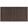 thumbnail image 2 of Haosy Hardcover 3 Ring Binder 1.5 Inch Ring Decorative Binder Organizer for Home School Office, Coffee Brown, 2 of 10