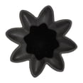 thumbnail image 4 of DecMode 15" Speckle Textured Black Ceramic Vase with Tulip Style Opening, 4 of 10