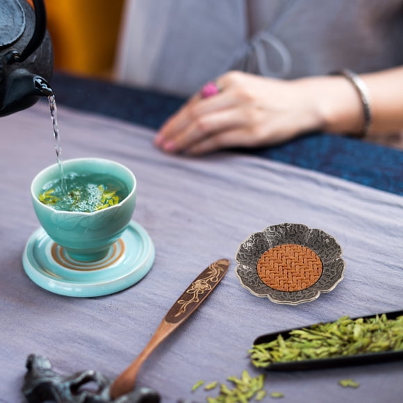 VERDANVERSE Soporte Para Taza De Té De Aleación Con Retro Ideal Para El Hogar