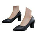 thumbnail image 3 of Xiaoxatg Elegant Women's High Heels - Versatile Pointed Toe Heels with Durable Leather for Casual and Formal Occasions 8 Black, 3 of 9