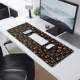 thumbnail image 2 of Long Mouse Pads for Desk,Jack Lantern Faces Halloween Pattern Desk Mats on Top Of Desks, Desk Mouse Pad Extra Large with 3mm Non-Slip Base and Stitched Edge for Gaming,Office,Work,Home 31.5x11.8in, 2 of 5