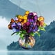 thumbnail image 1 of Colorful Flower Vase 2D Flat Green Potted Pendant Balcony Garden Hanging Ornament, 1 of 6