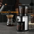 thumbnail image 4 of Ollygrin Burr Coffee Grinder, Electric Conical Coffee Bean Grinder With 30 Adjustable Grind Settings,2-12 Cups, Stainless Steel, 4 of 6