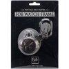 Old Silver No Mechanism Fob Watch with Chain Embellishment