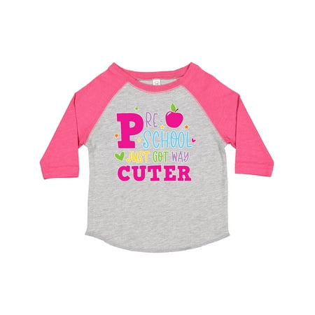 

Inktastic Preschool Just Got Cuter Gift Toddler Toddler Girl T-Shirt