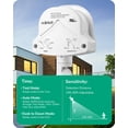 thumbnail image 3 of Sensor de movimiento EDISHINE 240° para luces exteriores, blanco, 3 of 7