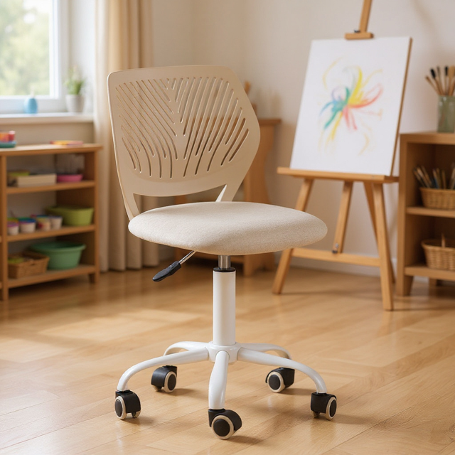 Homy Casa Ergonomic Classroom Stool Adjustable Swivel with Height Control and Rolling Base for Art Room Teaching Studio and Creative Learning Spaces