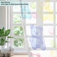 thumbnail image 4 of Yayeee Window Curtains Light Filtering 63"x42" Grommet Panel Pair Home Living Room Decor, Colorful Gummy Bears Pattern, 4 of 7