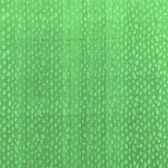 Ahgly Company Indoor Square Abstract Emerald Green Modern Area Rugs, 6' Square