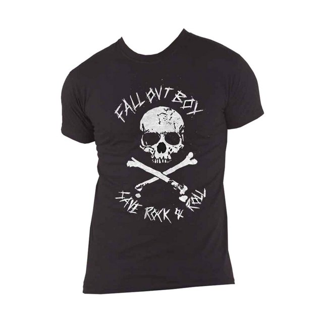 Fall Out Boy - Camiseta Save Rock and Roll para Adultos Unisex (Negro)