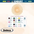 thumbnail image 2 of Dedeco Sunburst Radial Bristle Discs 5-Pack - 1" Curved 4-Ply Mounted Discs - Peach 1,400 Grit (Extra-Fine, 6 Micron) - Aluminum Oxide for Polishing & Finishing, 2 of 11