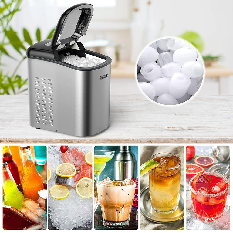 STAINLESS PORTABLE ICE MAKER