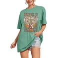 thumbnail image 3 of Nashville Music City T-Shirt Women Country Music Oversized Shirts Rock Band Tshirt Vintage Guitar Wings Graphic Tees, 3 of 5