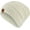 Ivory White, variant on Market & Layne Adult Female Knit Beanie Hat / Winter Hats for Women - Black