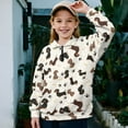 thumbnail image 2 of Uorisanigo Girls Half Zip Sweatshirt Fall Fashion Outfits Clothes Cute Dachshund Long Sleeve Pullover Crop Tops Drop Shoulder Pullover Jackets Athletic Tops for Sports and Daily Wear, 2 of 7