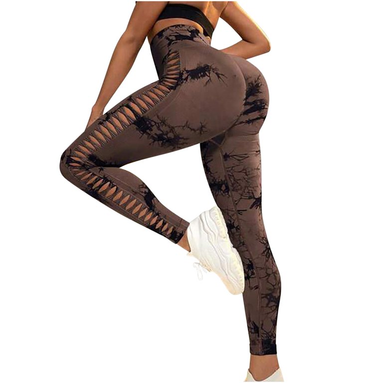 Tryon High Waist Tie Dye Leggings - Scrunch Butt Lift Yoga Pants For Women