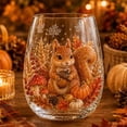 thumbnail image 6 of Fall Glassware Stemless Glasses with 2D Print Pumpkin Maple Leaves Drinking Glasses for Halloween Parties, Thanksgiving Party Home Kitchen Decorations Gifts, 6 of 6