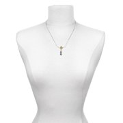 Delight Jewelry Silvertone Praying Hands Mia Monkey Charm Necklace