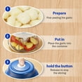 thumbnail image 5 of 2026 New Electric Garlic Chopper, Mini Portable Veggie Chopper USB Charging Wireless Food Processor, Upgrade Electric Mini Garlic Chopper Set Wireless Veggie Grinder (Blue, 250ML), 5 of 6