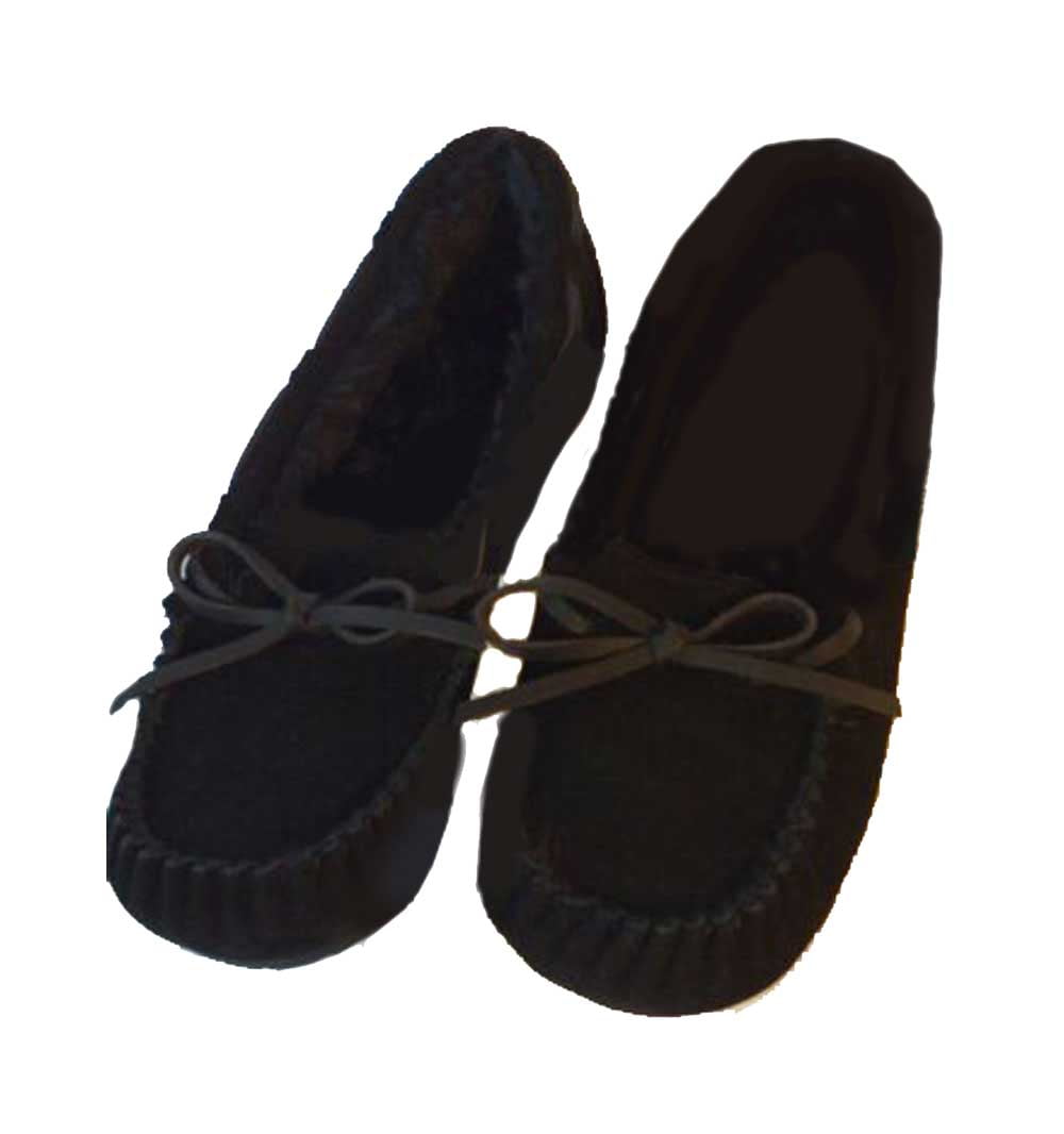 women's chia suede moccasin slippers