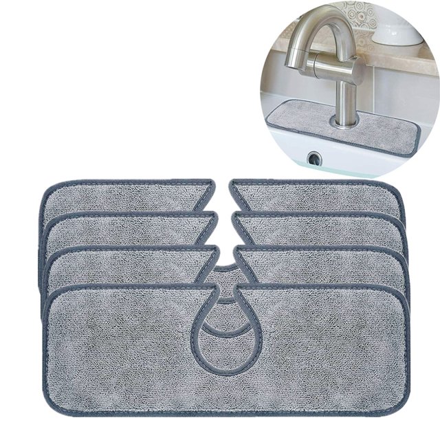 SAYOO Almohadilla Absorbente para Grifo, Almohadilla para Salpicaduras para Lavabo del Inodoro De La Cocina, Alfombrilla para Encimera De Secado De Platos Para Salpicaduras Protector De Goteo SAYOO Home Furnishing