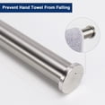 thumbnail image 4 of LAICAIW Hand Towel Holder/Towel Ring, Thicken Stainless Steel Hand Towel Bar for Bathroom, Rustproof Wall Mounted Towel Rack, Contemporary Style Bath Accessories, 9 Inch (1 Pack, Brushed Nickel), 4 of 7