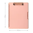 thumbnail image 4 of Dexas Slimcase 2 Plastic Clipboard with Storage and Side Opening, Blush Pink with Rose Gold Clip, 4 of 10