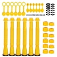 thumbnail image 1 of Gas Can Spout Replacement, Gas Can Nozzle, (6PC Kit-Yellow) Flexible Pour Nozzle Suitable for Most 1/2/5/10 Gal Oil Cans, 1 of 5