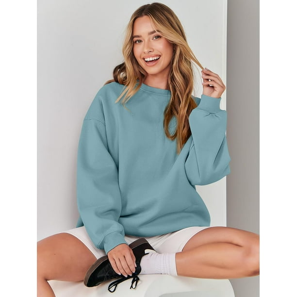 【関税込み】LSCABLEHZPP-LONG SLEEVE-PULLOVER Women's Long Sleeve Sweatshirt Casual Crewneck Loose Fit