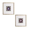 thumbnail image 1 of 20x20 S / 2 Ágata enmarcada, Morado Sagebrook Home 70148-02, 1 of 2