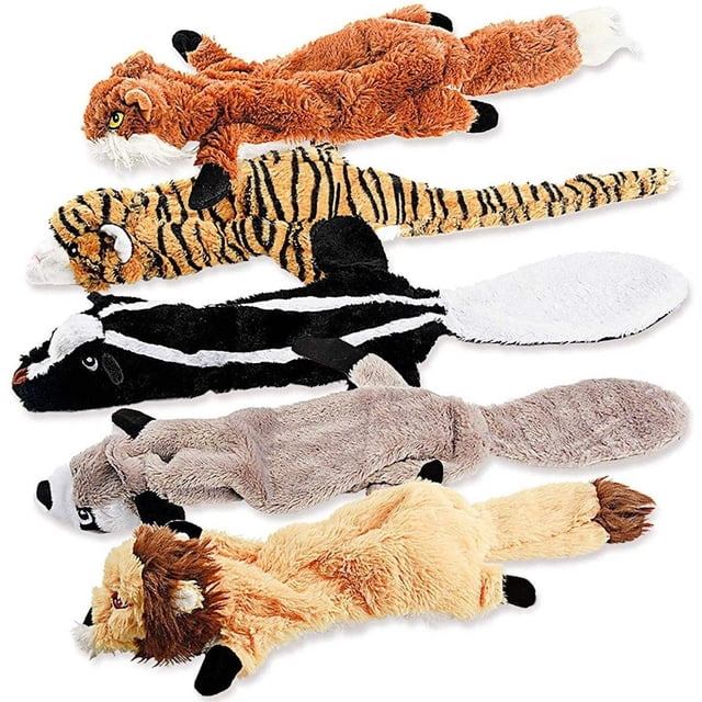 Wolfi Set De 5 Juguetes Chillones De Peluche Para Mascota Wolfi Peluches.V1.Perro