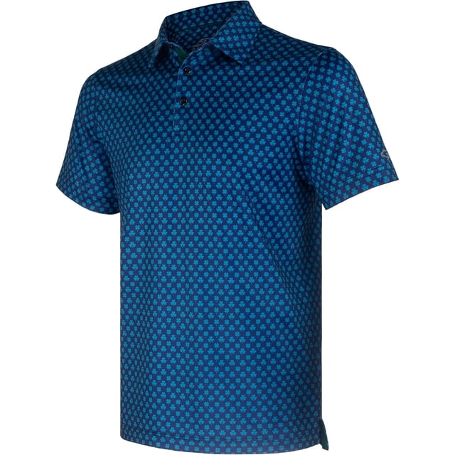 Chemises de Golf pour Hommes à Manches Courtes, Évacuation de l'Humidité, Ajustement Sec, Motifs Imprimés, Col à Revers, Performance Polo Chemises de Golf pour Hommes