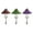 Green+Purple+Coffee, variant on Iron Wall Hook Classic Style Coat Hanger for Home Kitchen Bathroom Wall Vestibule Storage Wall Hook Red Mushroom Hook