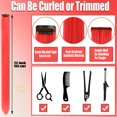thumbnail image 6 of SDJMa 12 Pcs Clip in Hair Extensions, 22 Inch Colored Hair Extensions Party Highlights Long Straight Synthetic Hairpieces for Women Kids Girls (Red), 6 of 6