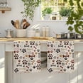 thumbnail image 4 of Dog Paw Kitchen Towels Set of 3, Vintage Farmhouse Dog Bones Love Heart Soft Microfiber Dish Towels, Absorbent Quick-Dry Washable Dishcloths for Kitchen Cleaning, Drying Dishes, 18x28 Inches, 4 of 9