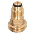 thumbnail image 2 of Brass Propane  Adapter QCC 1 Outlet Propane Hose Conversion Connector With Rubber O Rings For Heater, 2 of 8