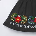 thumbnail image 5 of IBTOM CASTLE Toddler Kids Girls Summer Floral Embroidered Birthday Party Dress 3-4 Years Black, 5 of 8