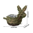 thumbnail image 3 of Ohufall Straw Woven Lichen Bunny Planter Pot Easter Decor For Home And Garden, 3 of 8