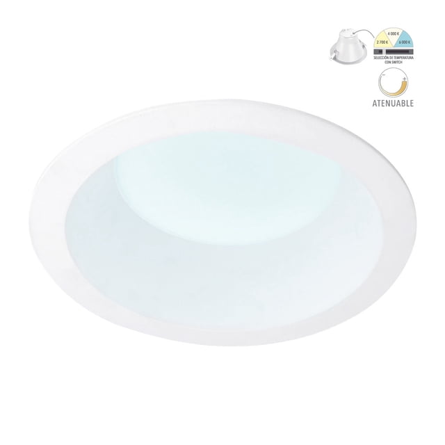 Lámpara Empotrado Techo Blanco 10w Tecnolite Tunnable 10dydled010vscct