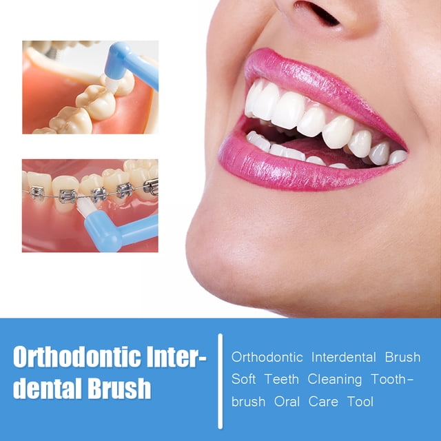 Cepillo Interdental Cepillo interdental Limpieza Cepillo de dientes suave Cuidado bucal (Rosa) Ygjytge Cuidado Belleza