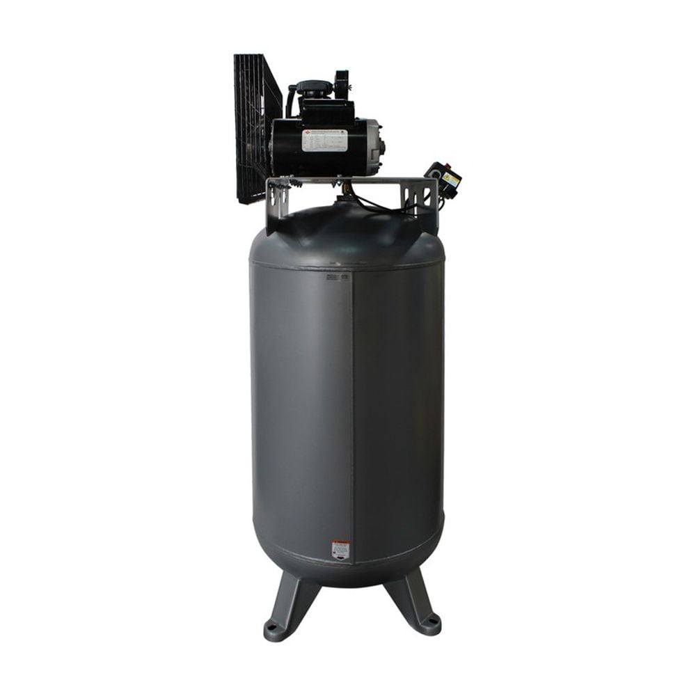 5 HP 80 Gallon ASME Tank One-Stage Oil-Lubricated Belt Driven Air Compressor