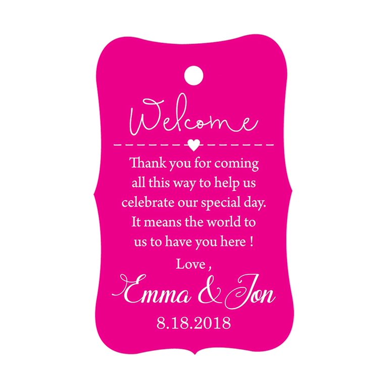 100 PCS Made with Love Customized Hang Tags